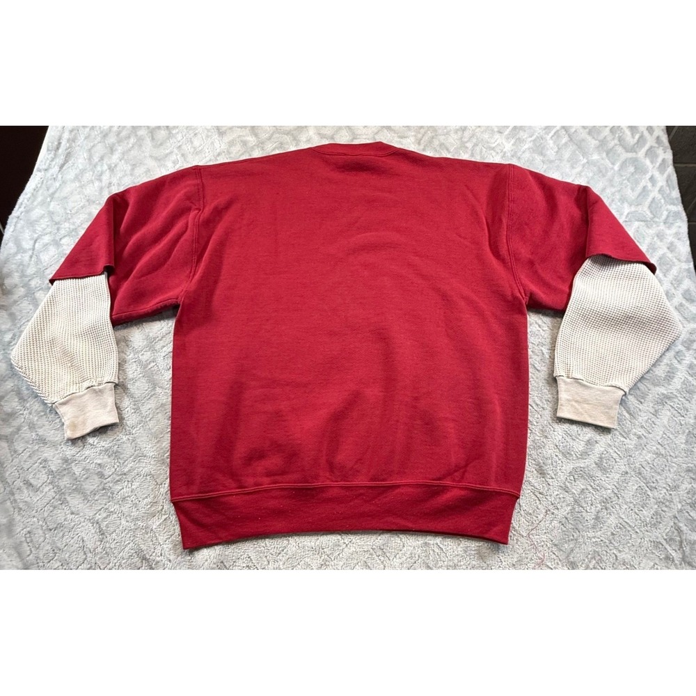 Vtg Russell Athletic Short Sleeve Crewneck Sweatshirt Thermal Long John Sleeve - Picture 11 of 16